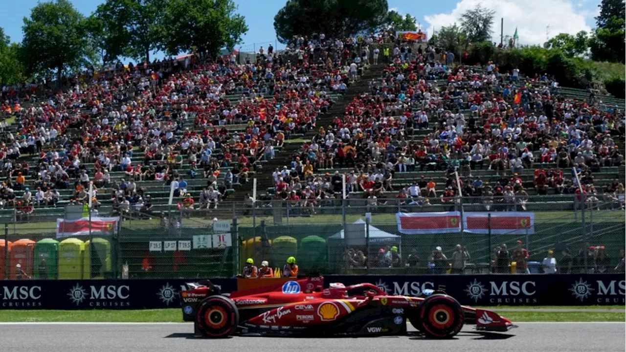 Checo Pérez supera a Max Verstappen en la PL1 del GP de Imola; Leclerc terminó 1ro