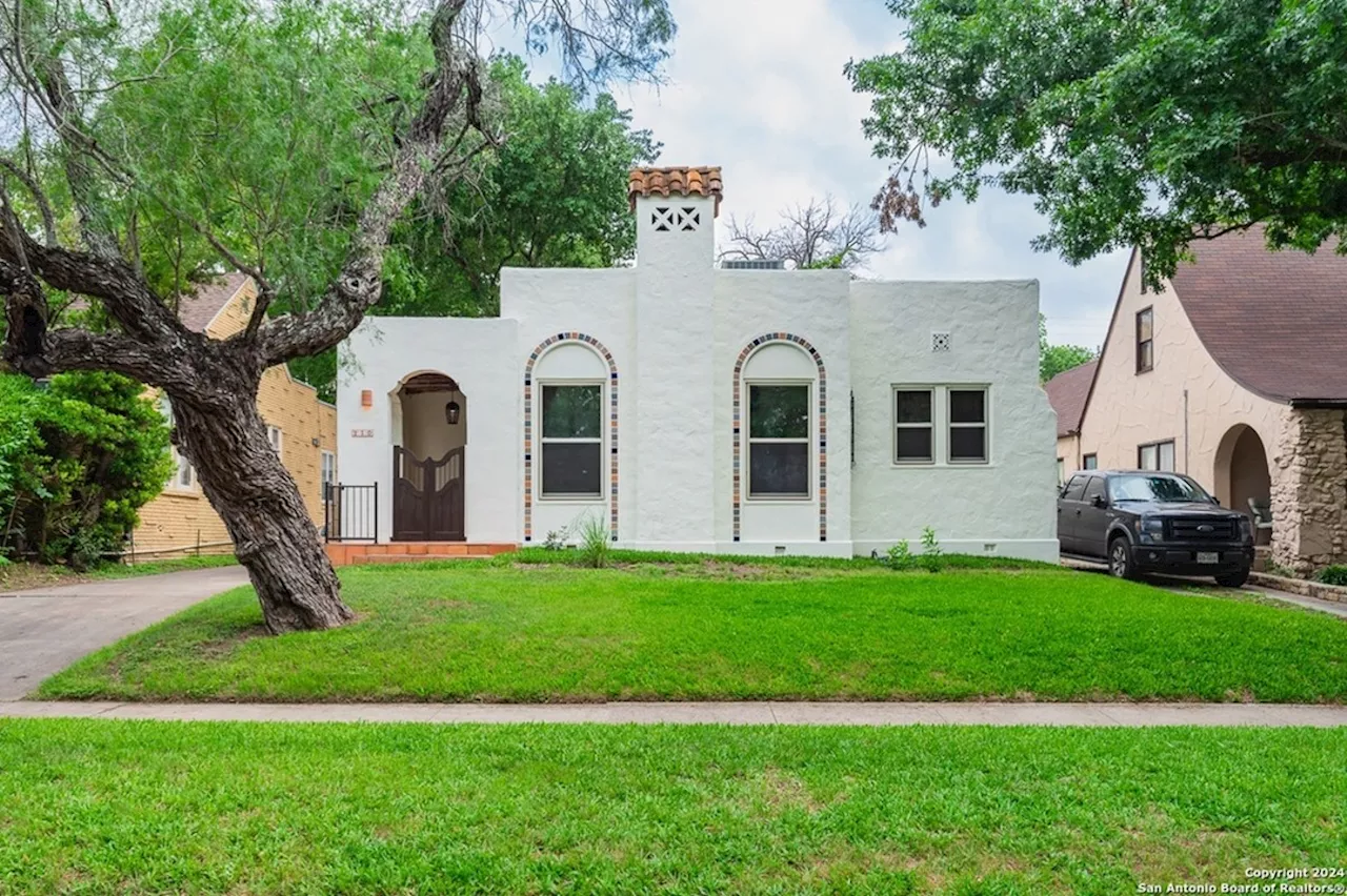 This Spanish-style San Antonio home comes with stained-glass creations from the artist owner