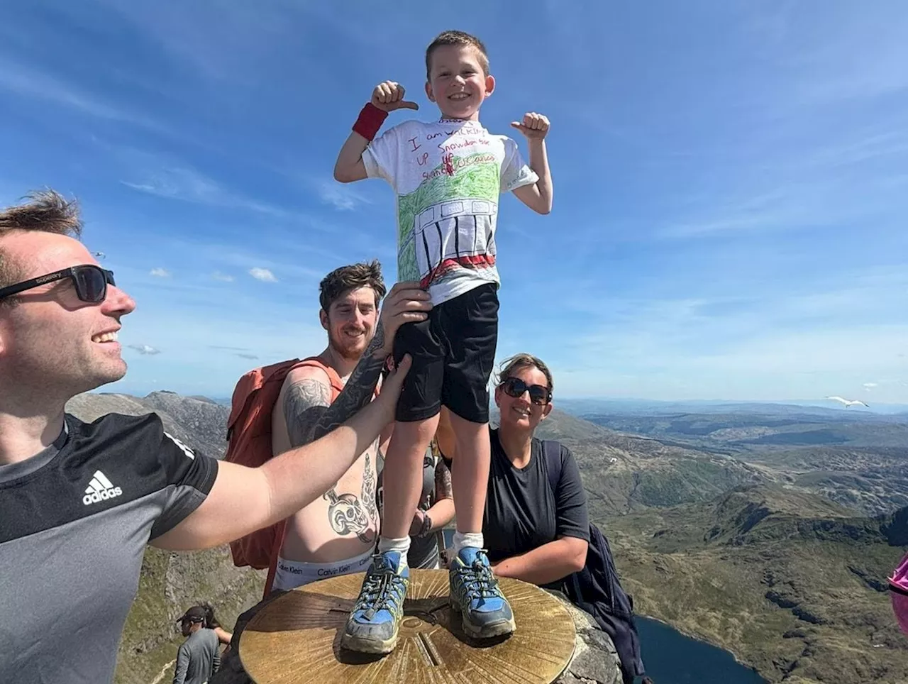 'Inspirational' Shrewsbury schoolboy with cerebral palsy climbs Mount Snowdon for cancer charity