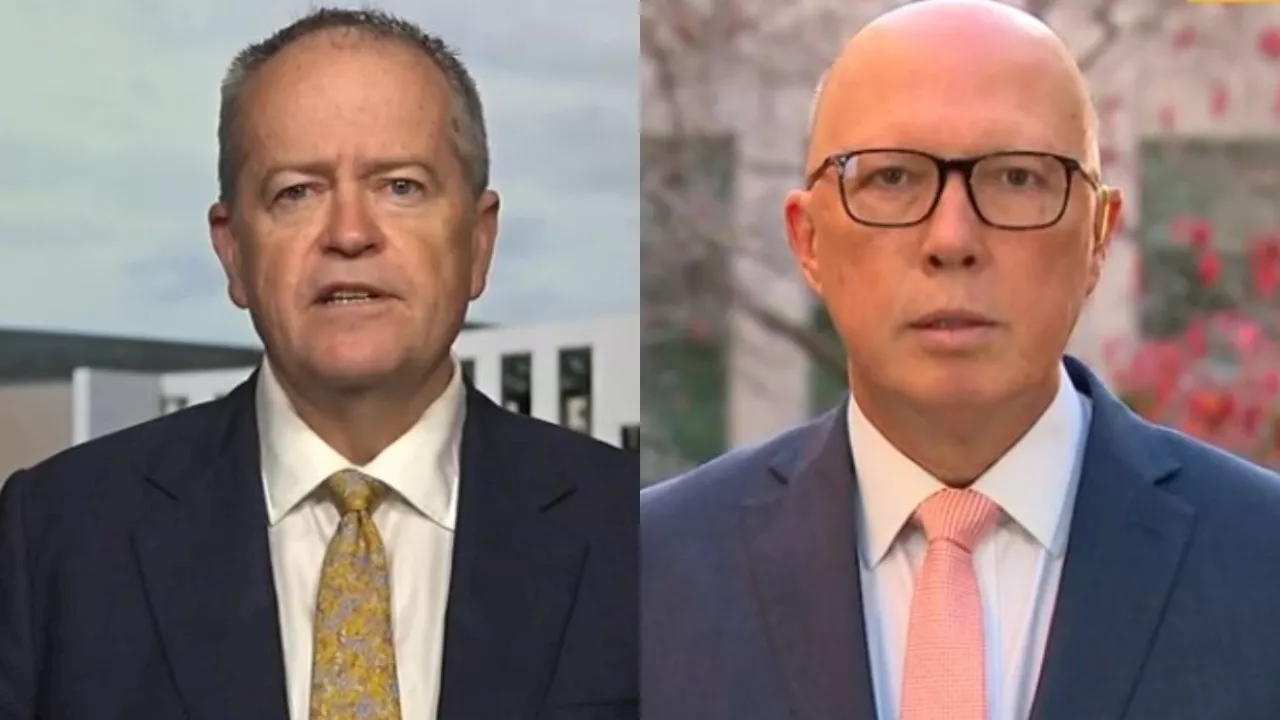 ‘Oh zinger’: Shorten and Dutton trade barbs over migration in fiery on-air clash