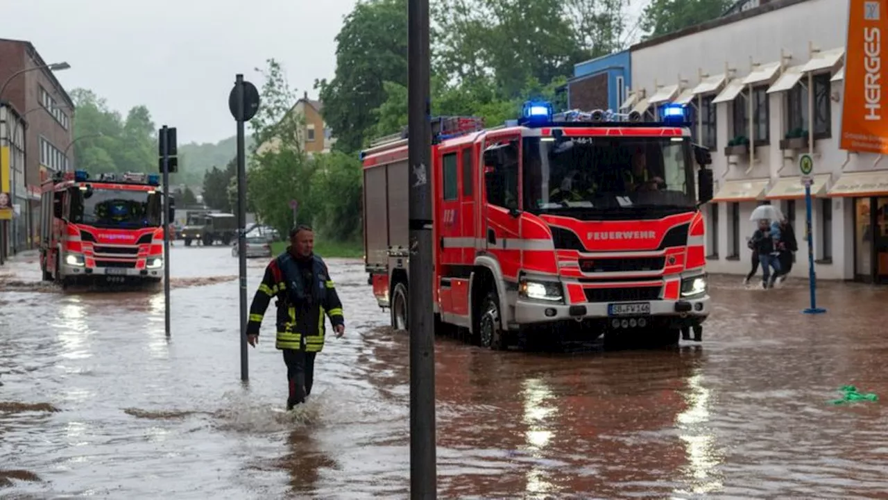 Unwetter: Erdrutsche und Überflutungen nach Dauerregen im Saarland