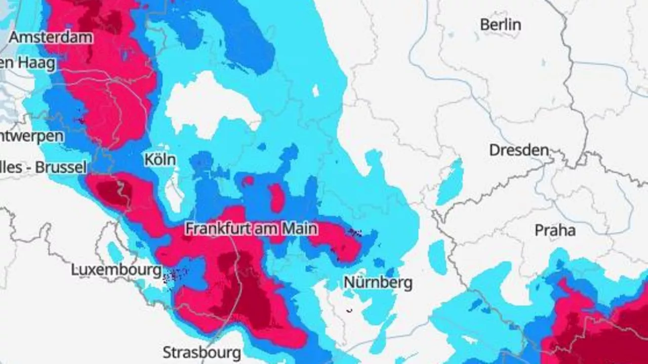 Unwetter-Warnung: Karte zeigt, wo es heute Gewitter und Starkregen gibt