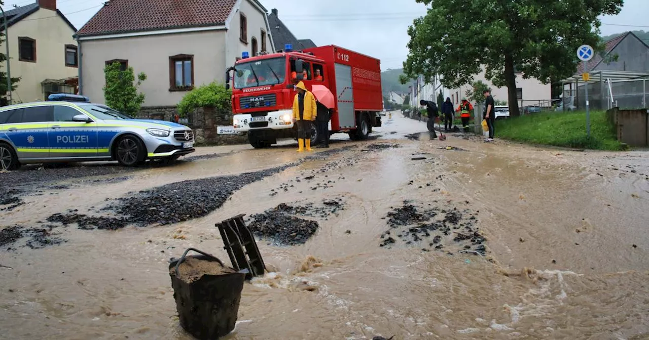 Hochwasser im Saarland: Kleinblittersdorf von Wassermassen getroffen