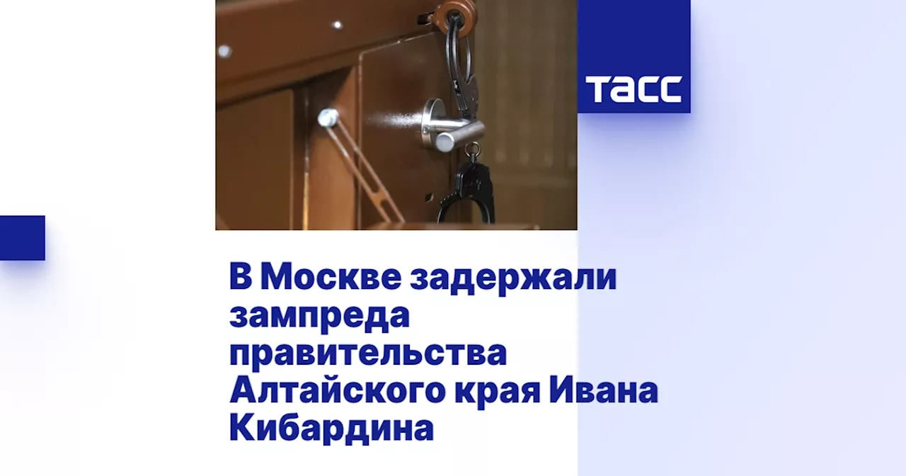 В Москве задержали зампреда правительства Алтайского края Ивана Кибардина