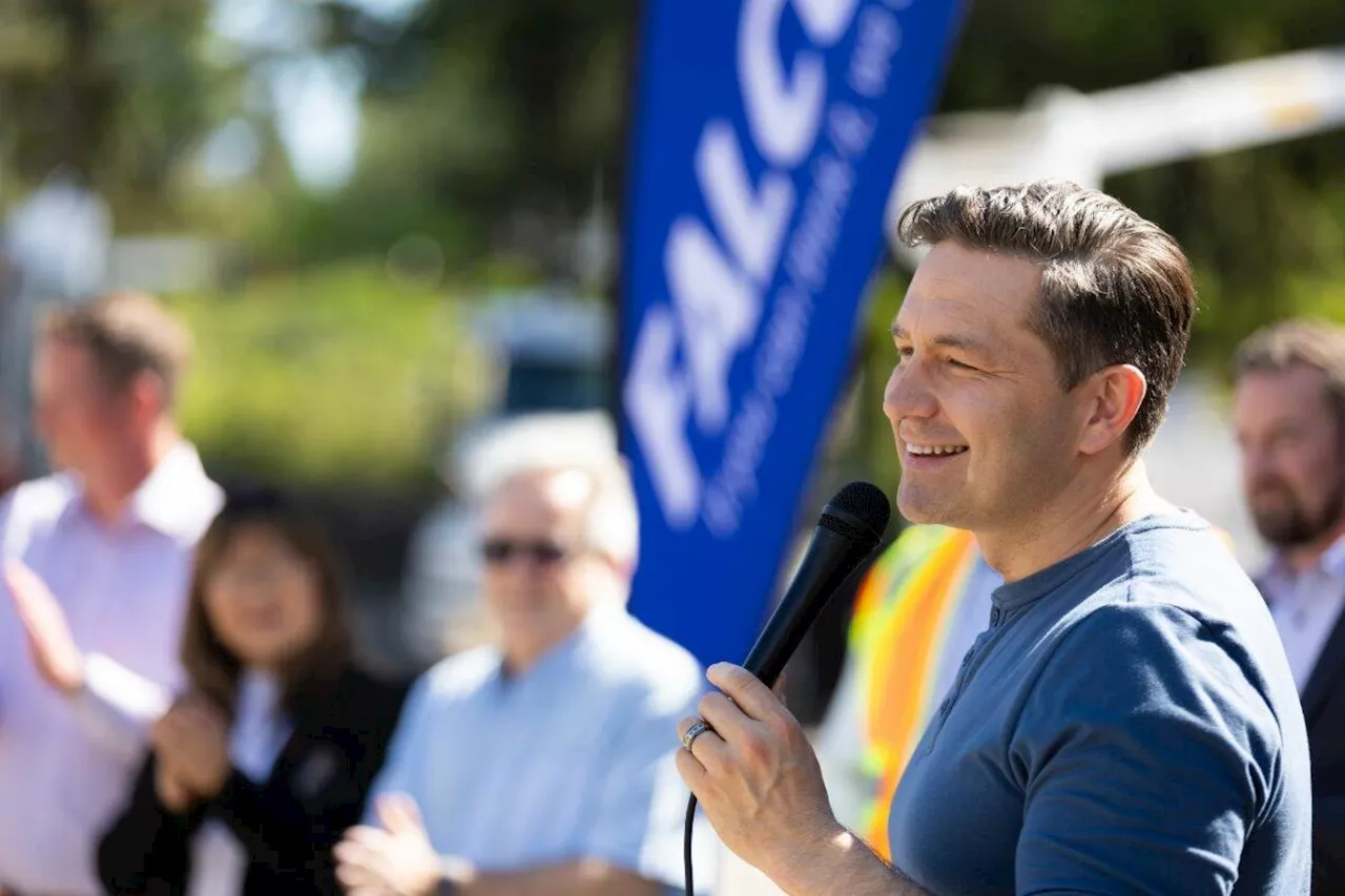 Poilievre talks election promises, slams Trudeau during Surrey stop