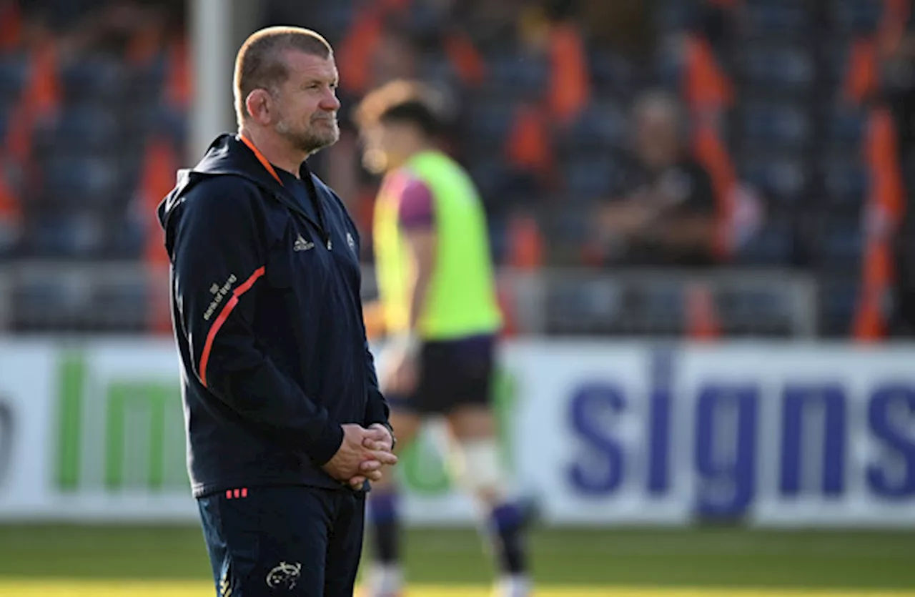 Rowntree not yet entertaining talk of top-two finish as Munster show guts in Edinburgh