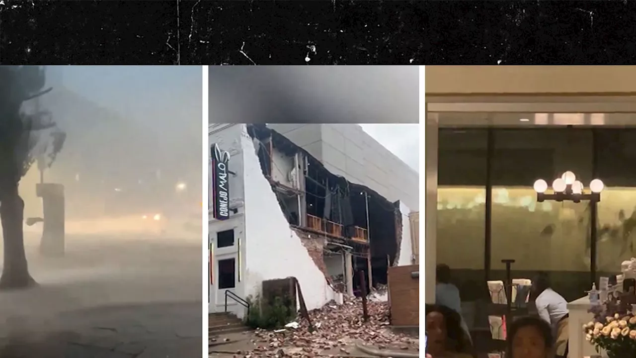 Downtown Houston Rocked by Severe Storms & Strong Winds, Wild Video