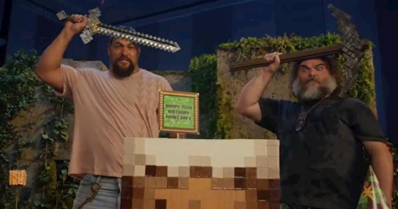 ¡Felicidades, 'Minecraft!' Jack Black y Jason Momoa se unen para celebrar el 15 aniversario de videojuego