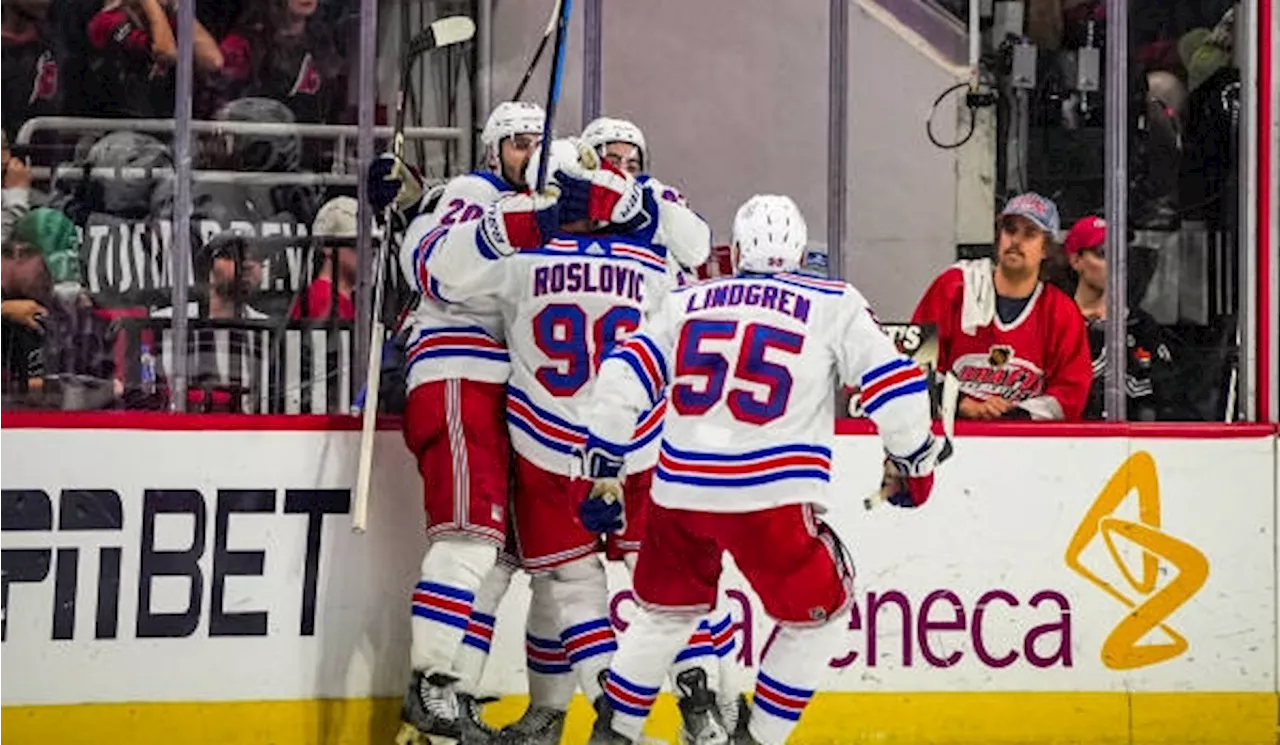 Rangers rally to knock off Hurricanes, advance to Conference Final