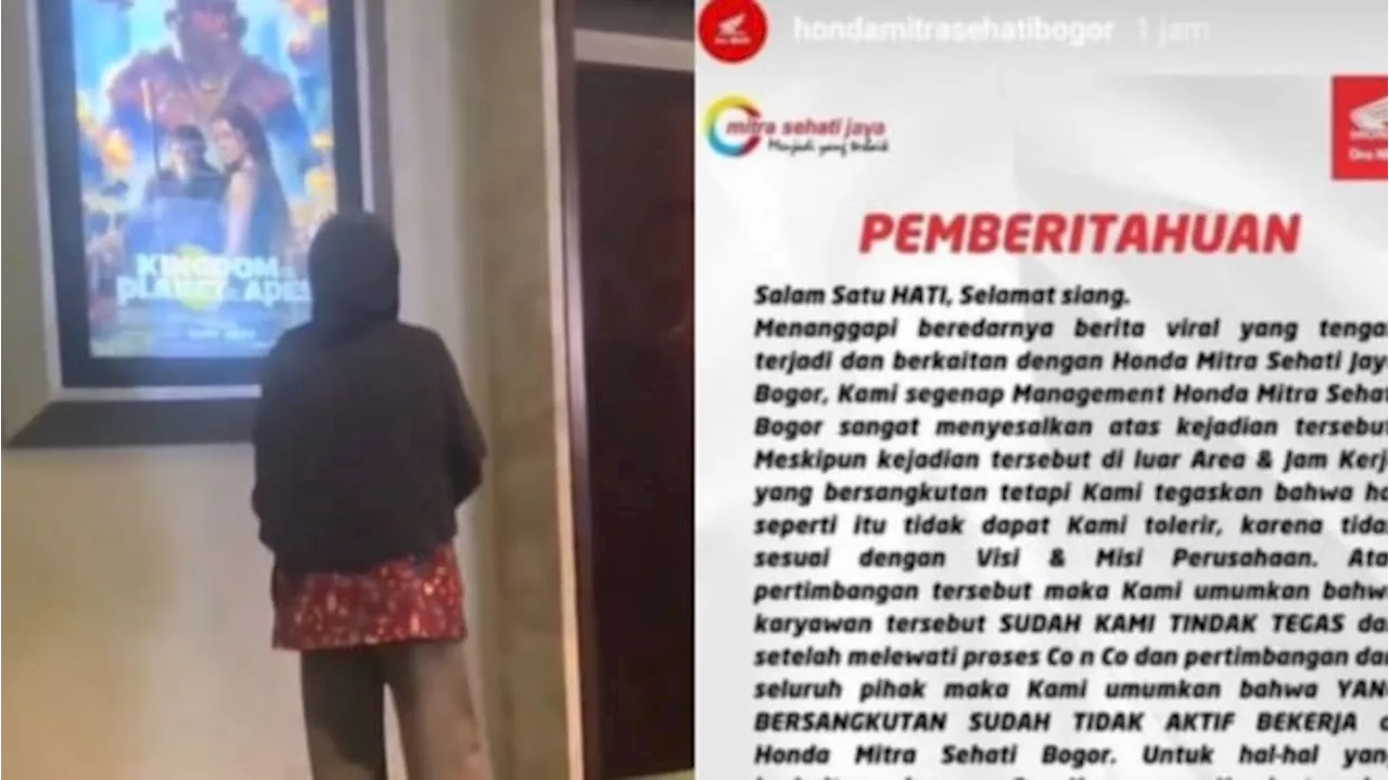 Apes, SPG yang Tertawakan Ibu-ibu di Bioskop Dipecat: Pentingnya Jaga Attitude