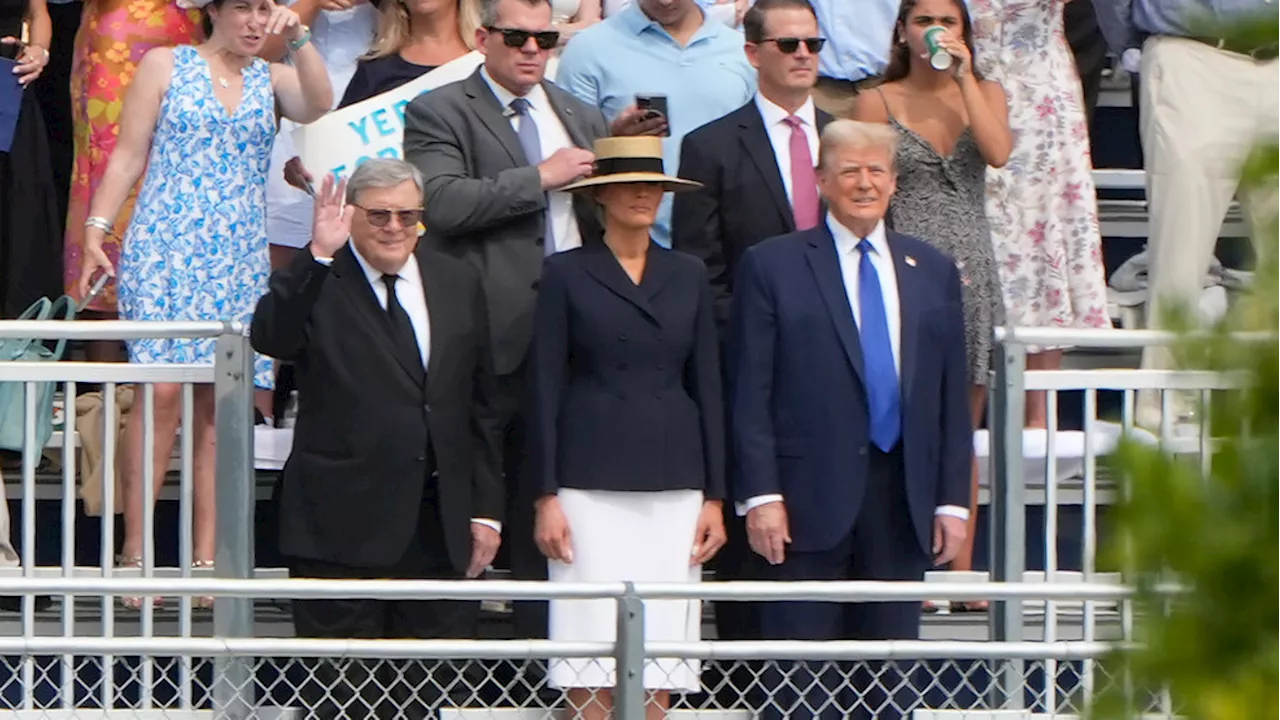 Trump attends son Barron's Florida high school graduation before campaigning in Minnesota