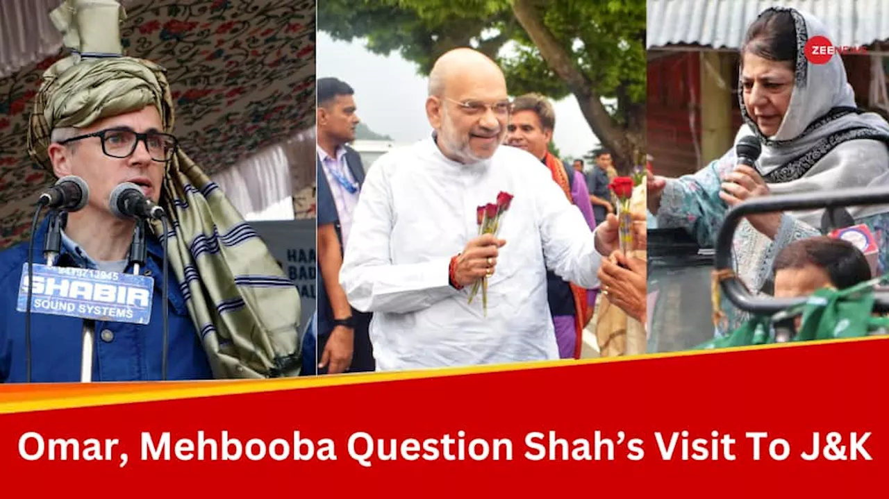 Here To Support BJPs Proxy Parties? Omar Abdullah, Mehbooba Mufti Question Amit Shahs J&K Visit