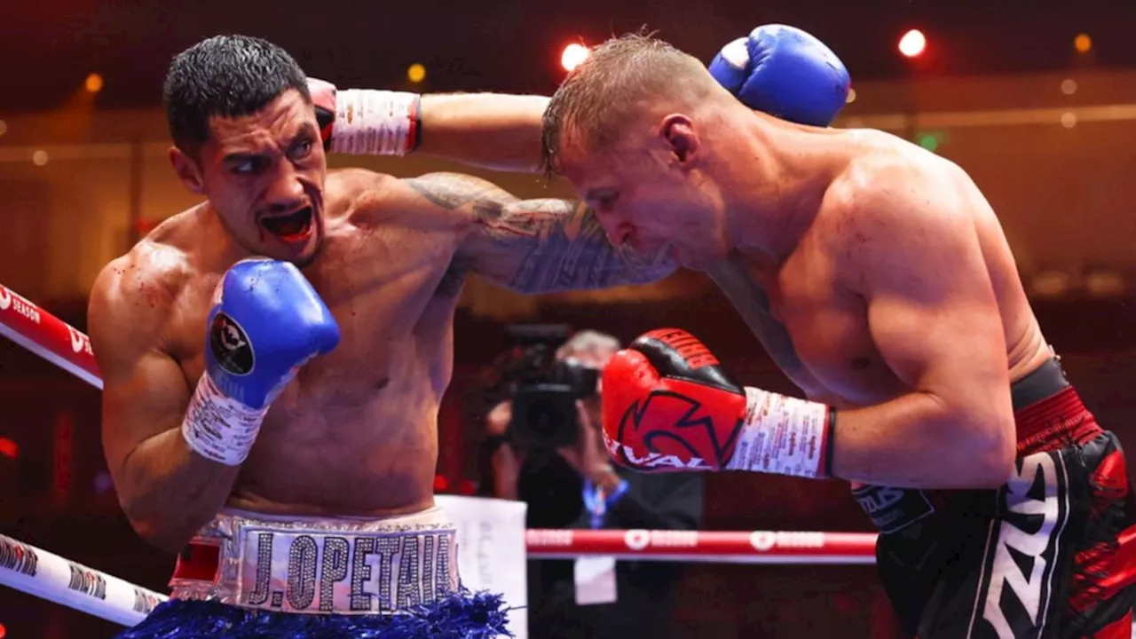 Aussie boxer Jai Opetaia reclaims world title in brutal bloodbath against Mairis Briedis