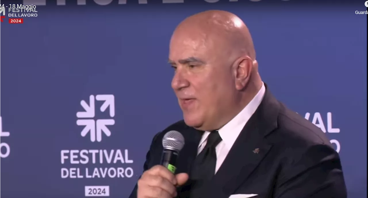 Festival lavoro, De Luca: 'In 15 anni cresciuto in modo esponenziale, soddisfatti contenuti'