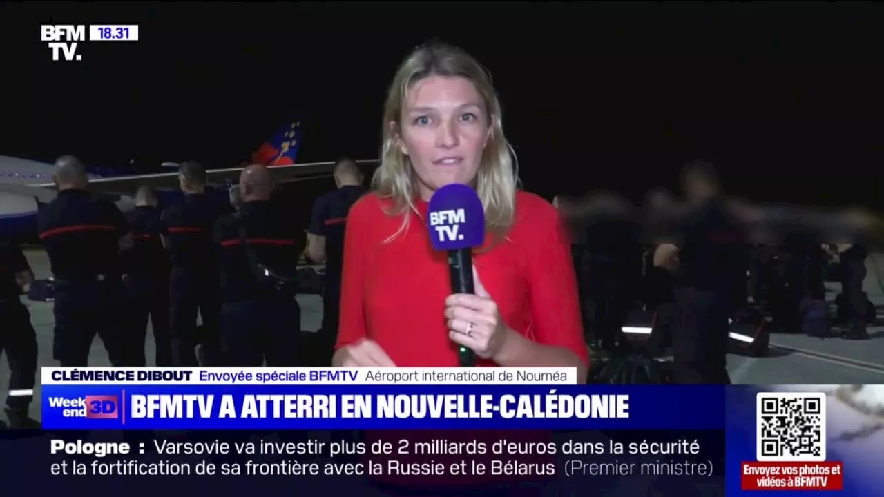 Nouvelle-Calédonie: les renforts de forces de l'ordre arrivent à l'aéroport de Nouméa