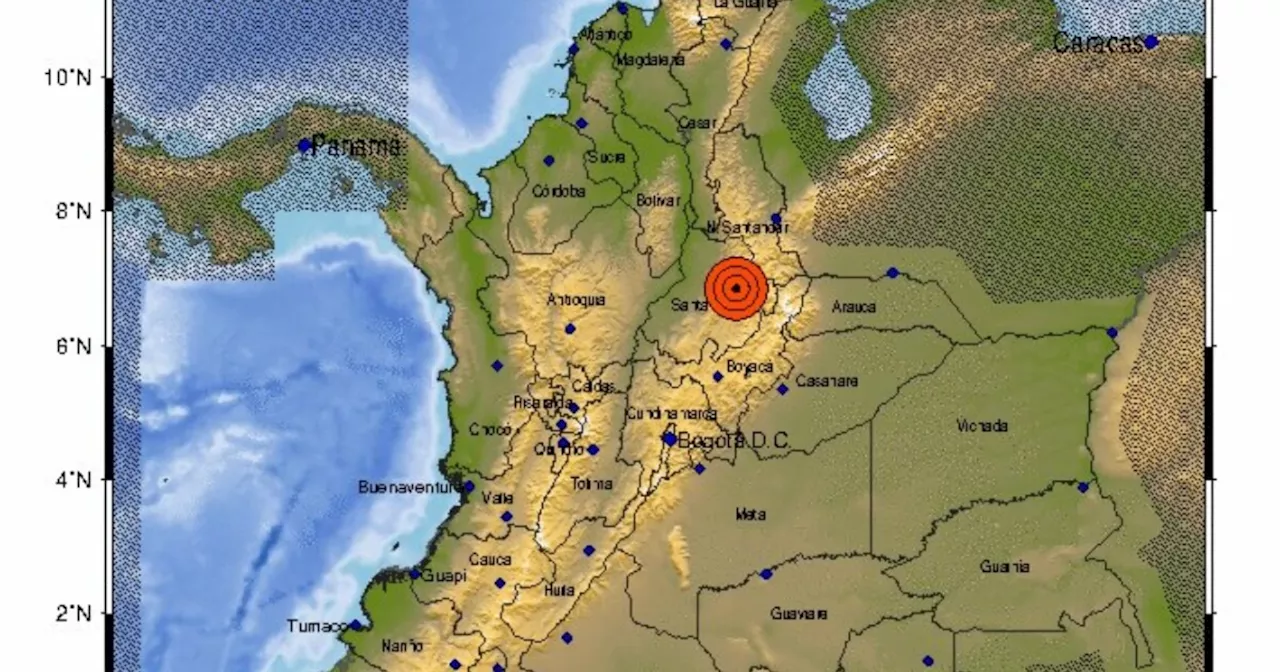 Temblor hoy en Colombia: uno de magnitud 4.1 se dio en Santander este viernes