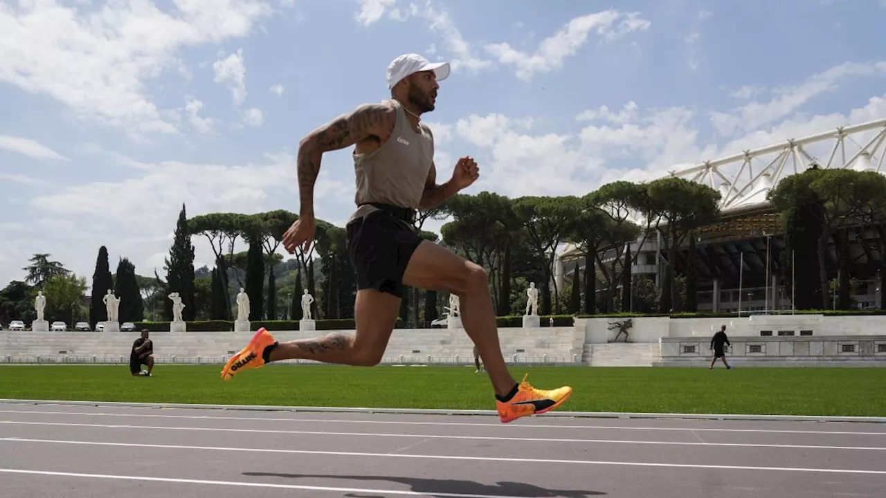 Marcell Jacobs vince i 100 metri di Roma in 10''07