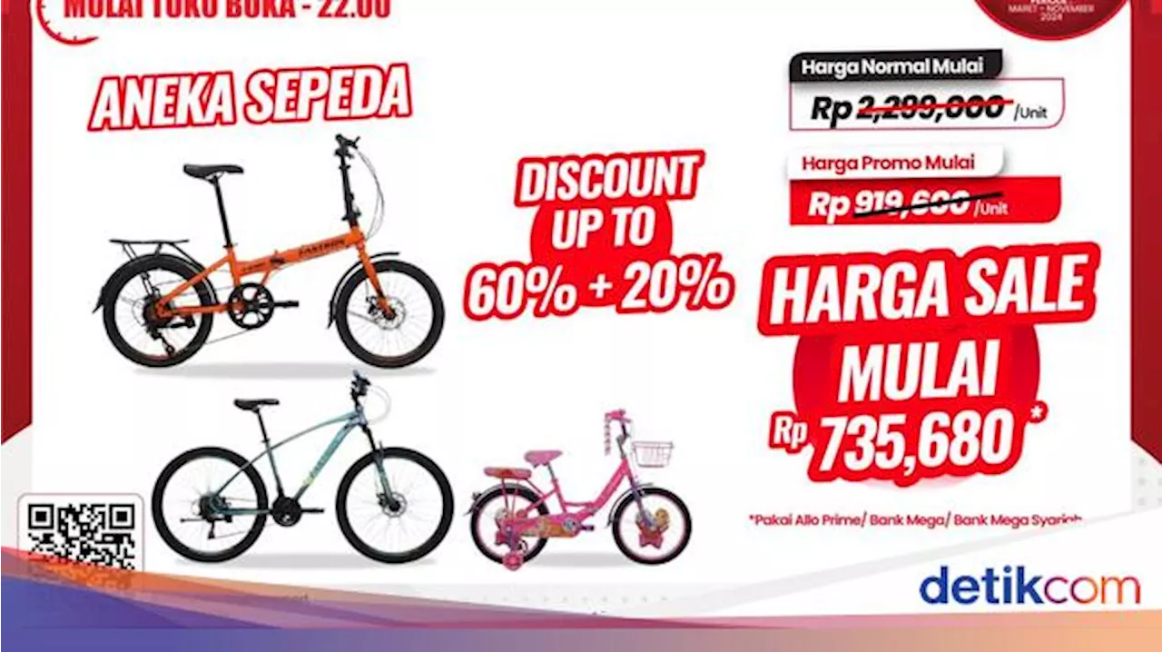 Beli Sepeda di Transmart Full Day Sale Hemat Jutaan Rupiah