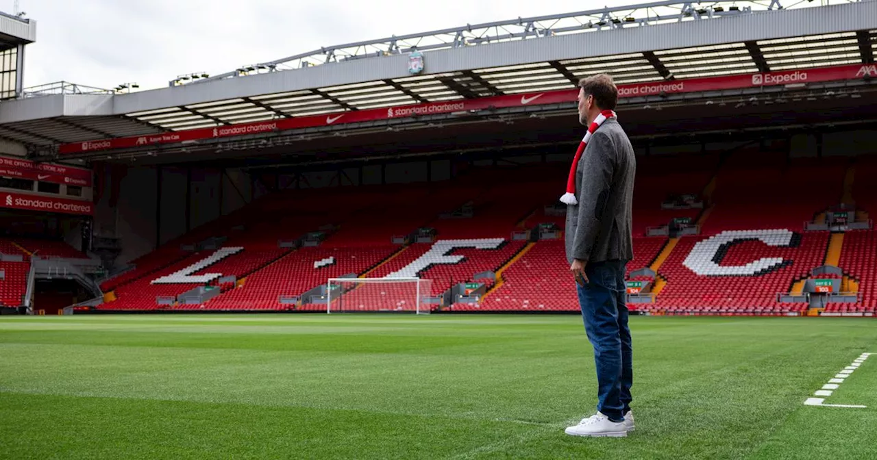 Anfield mosaic for Jurgen Klopp pictured ahead of Liverpool farewell vs Wolves