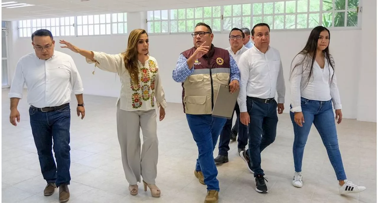 Mara Lezama supervisa refugios temporales en Quintana Roo ante la temporada de lluvias y huracanes