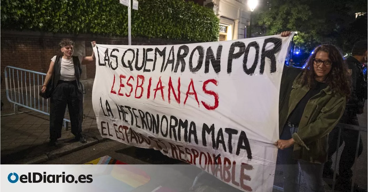 'Fue lesbicidio': protesta ante Embajada Argentina por el asesinato de tres mujeres lesbianas en Buenos Aires