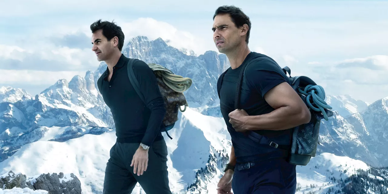 Tennis Champions Roger Federer and Rafael Nadal Climb a Mountain With Louis Vuitton