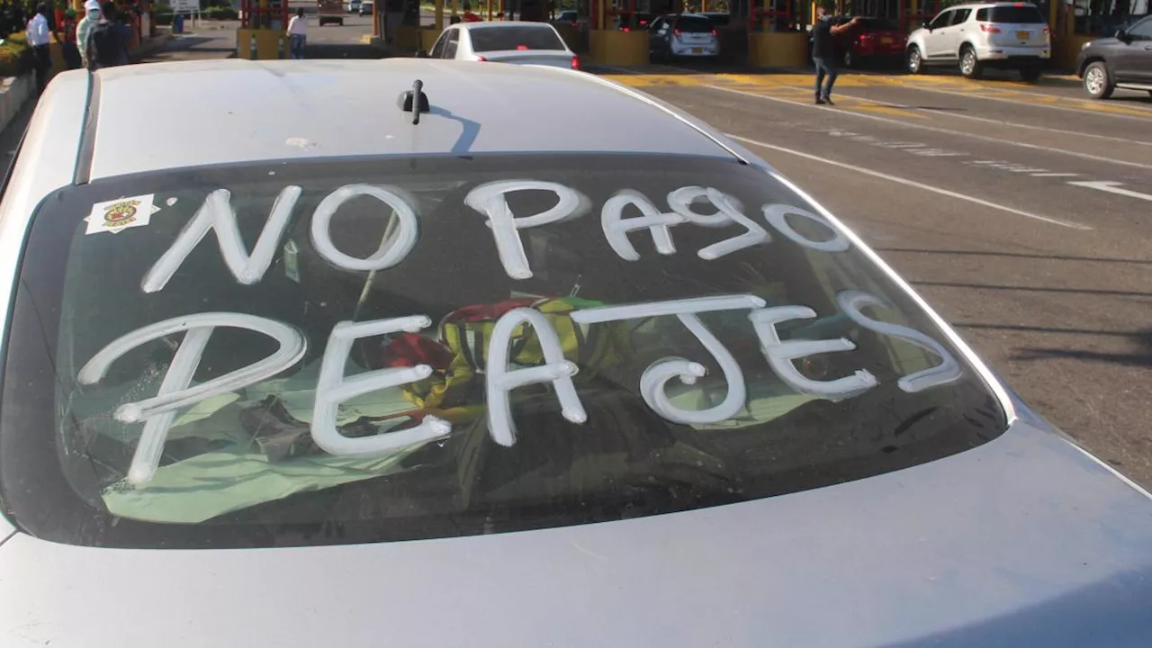 Peaje de Turbaco (Bolívar): bajan las talanqueras y regresan las protestas y trancones