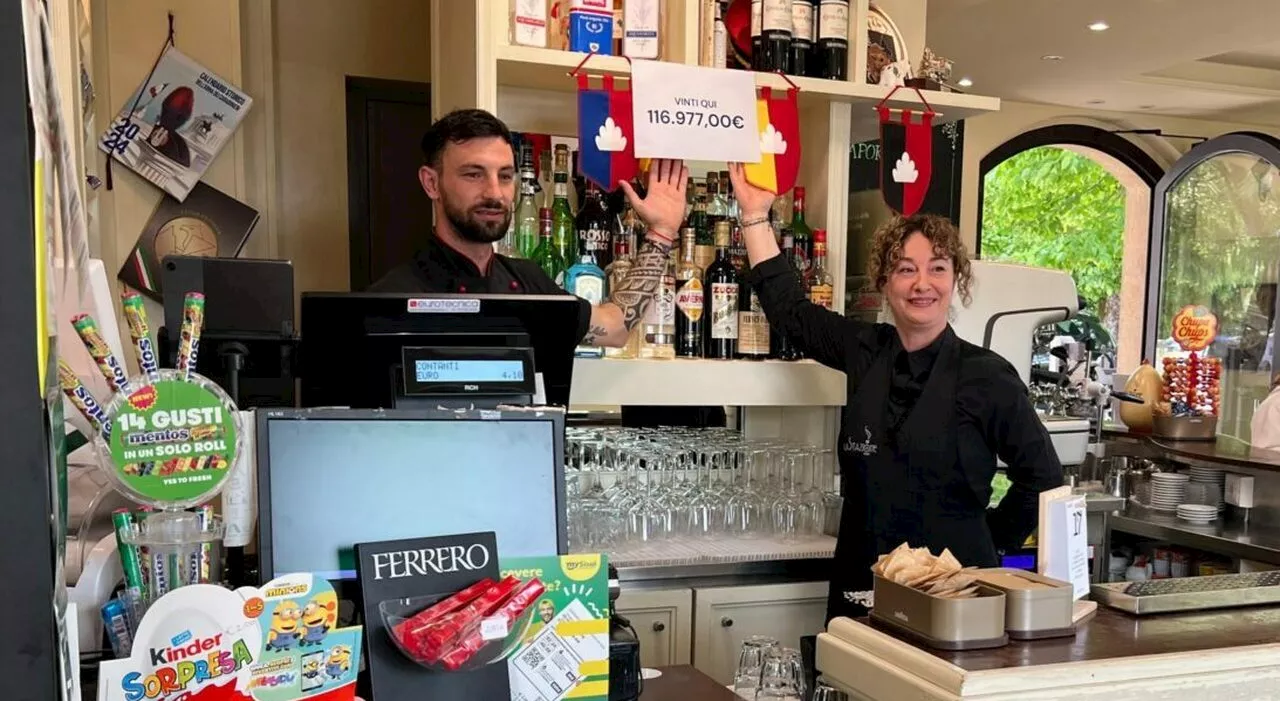 Gubbio, SuperEnalotto vincente al bar della Stazione