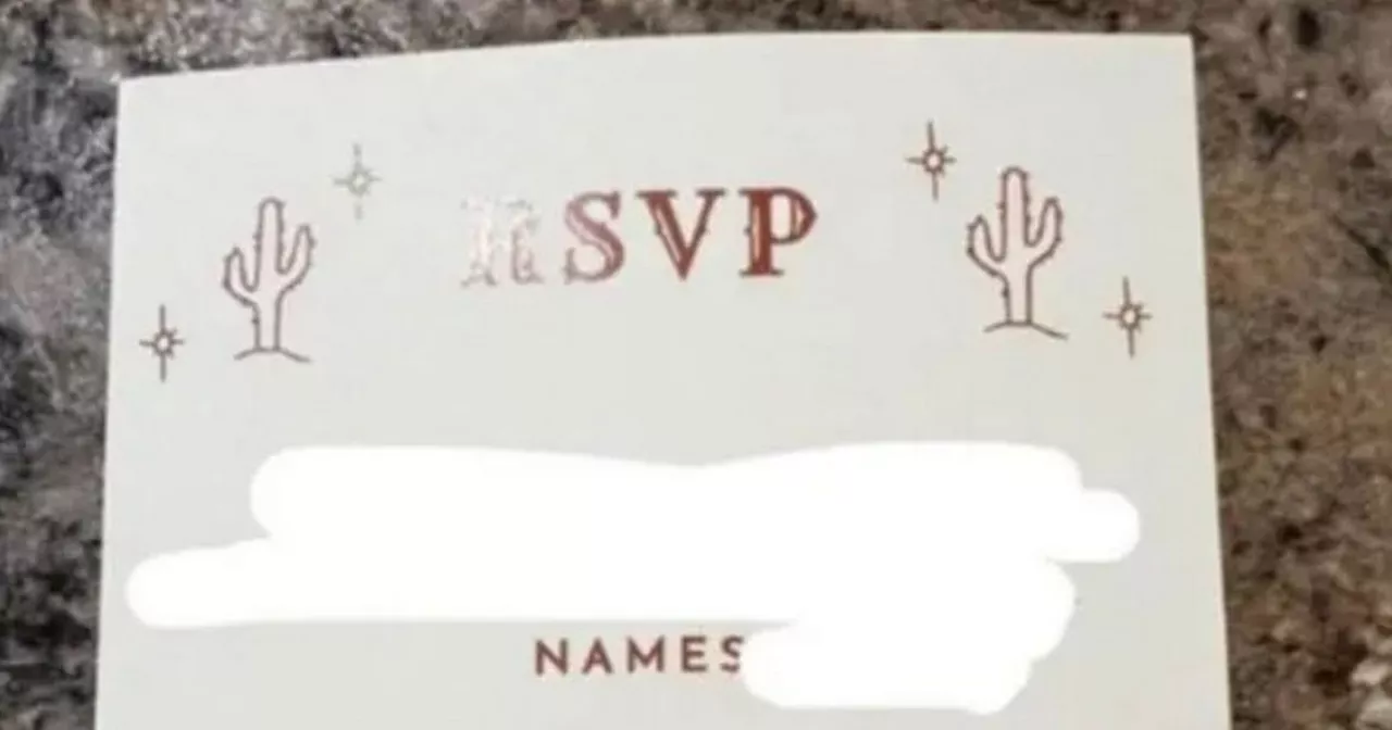 Bride fumes at wedding guest's 'ridiculous' RSVP - but others say she's wrong