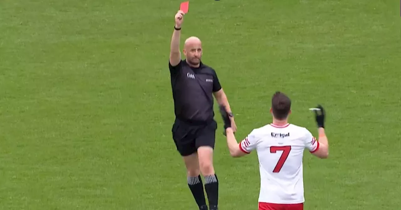 Derry star sent off for 'shocking' challenge 'there's no place in the game for'