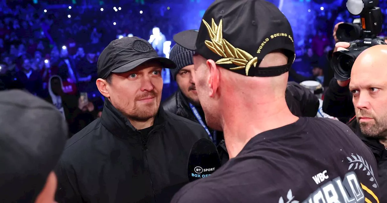 Oleksandr Usyk used Tyson Fury's real name to call out fellow world champion