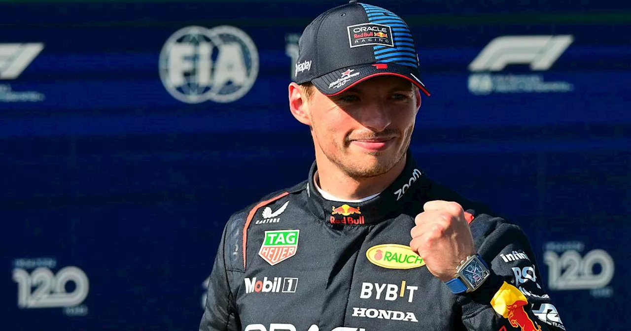 Max Verstappen sees off McLaren challenge to match Ayrton Senna’s pole record