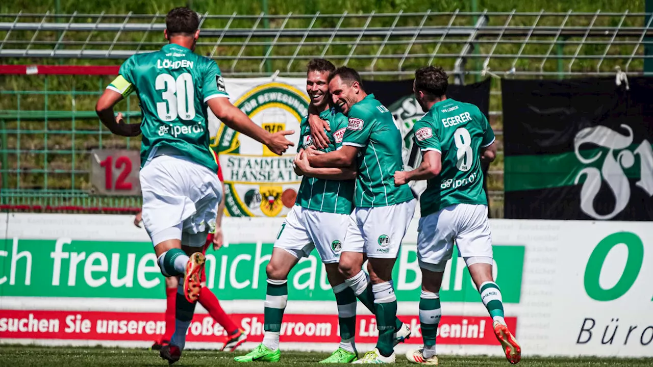 VfB Lübeck verabschiedet sich mit 3:3 gegen Essen aus Liga 3