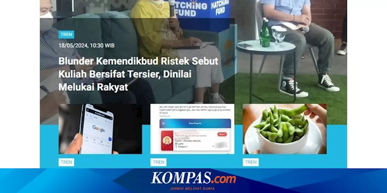 [POPULER TREN] Blunder Kemendikbud Ristek soal Respons Kenaikan UKT | Listyo Sigit Jadi Kapolri Terlama Era Jokowi