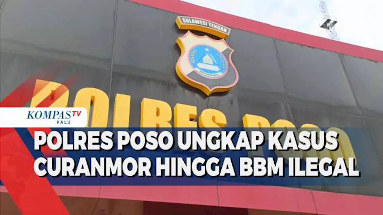 Polres Poso Ungkap Kasus Curanmor Hingga BBM Ilegal