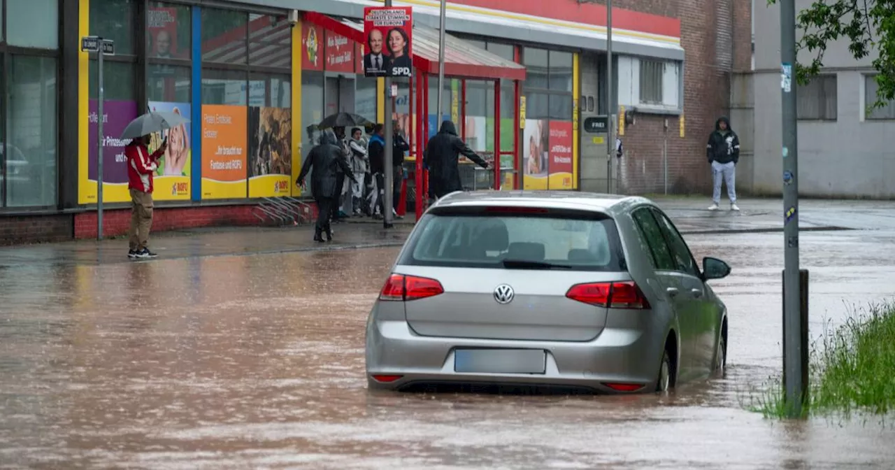 Angespannte Lage wegen Dauerregen im Westen Deutschlands