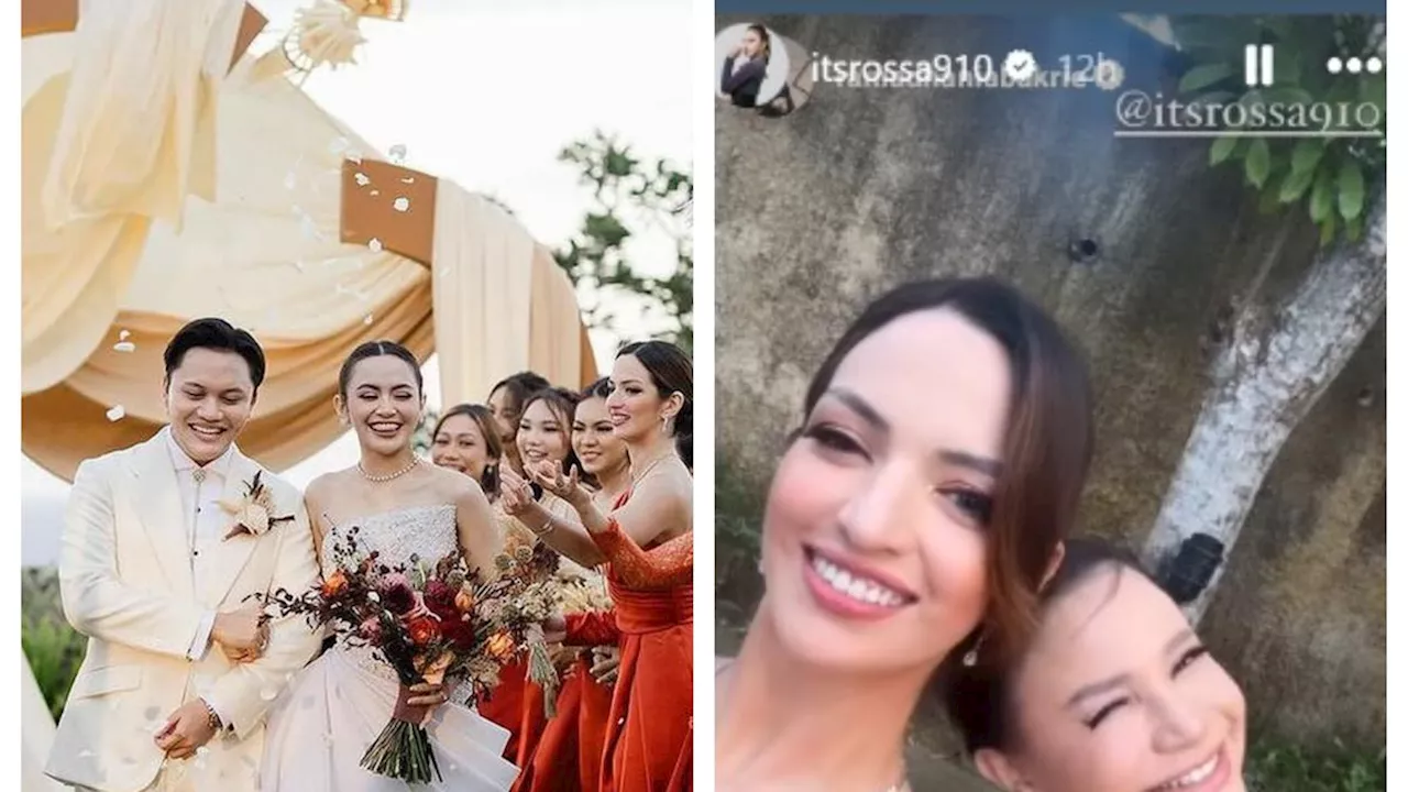 6 Potret Nia Ramadhani dan Rossa Jadi Bridesmaids Mahalini dan Rizky Febian di Bali