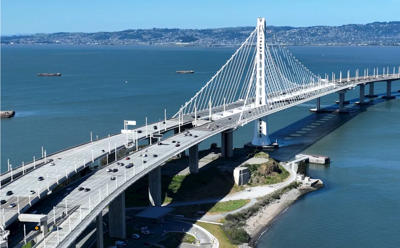 Eastbound lanes closed on Bay Bridge as crews put out grass fire