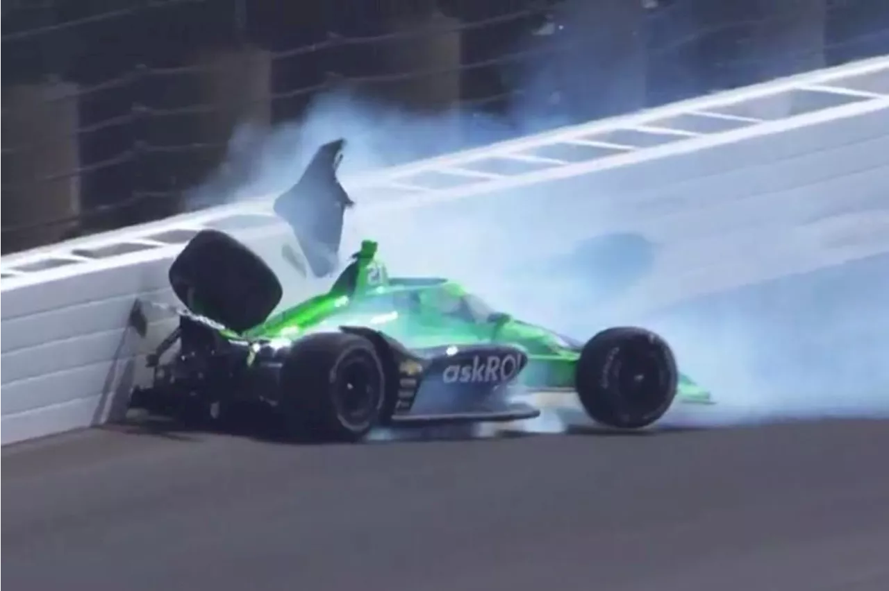 Rinus VeeKay limps away from major Indy 500 qualifying crash