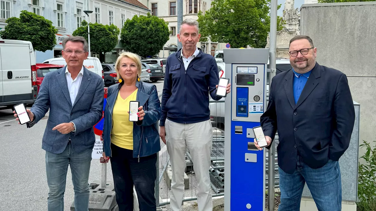 Im Korneuburger Zentrum parkt man jetzt mit „EasyPark“