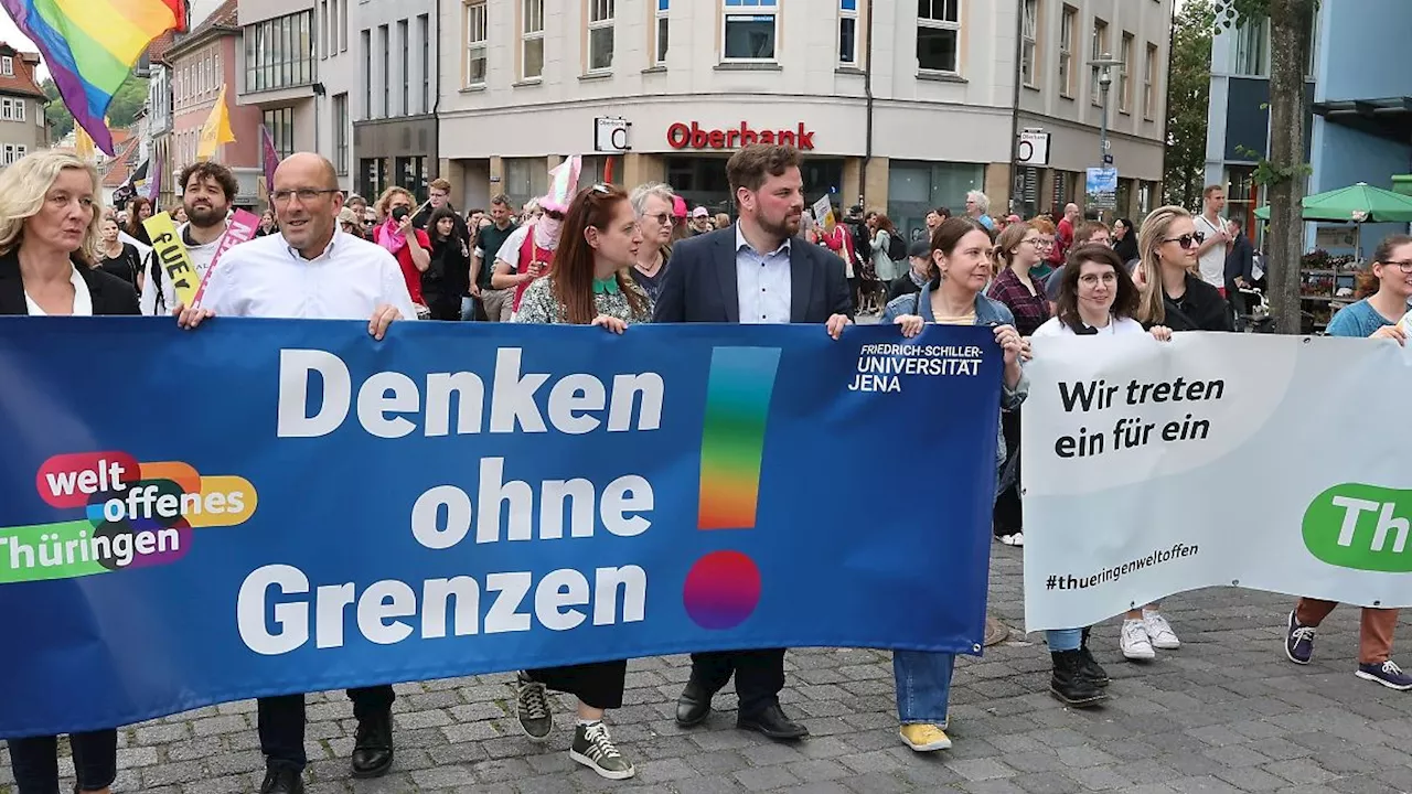 Thüringen: Demonstrationen für Demokratie und Vielfalt in Thüringen