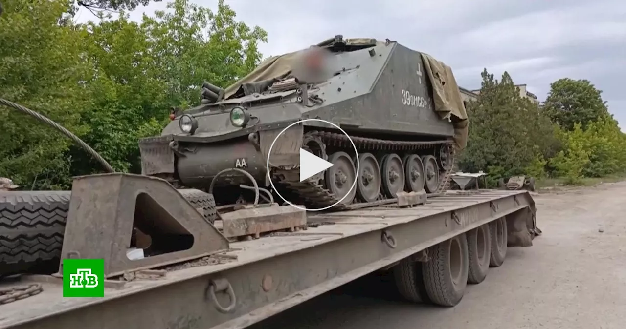 Бойцы «Востока» захватили трофейную британскую машину FV104 Samaritan