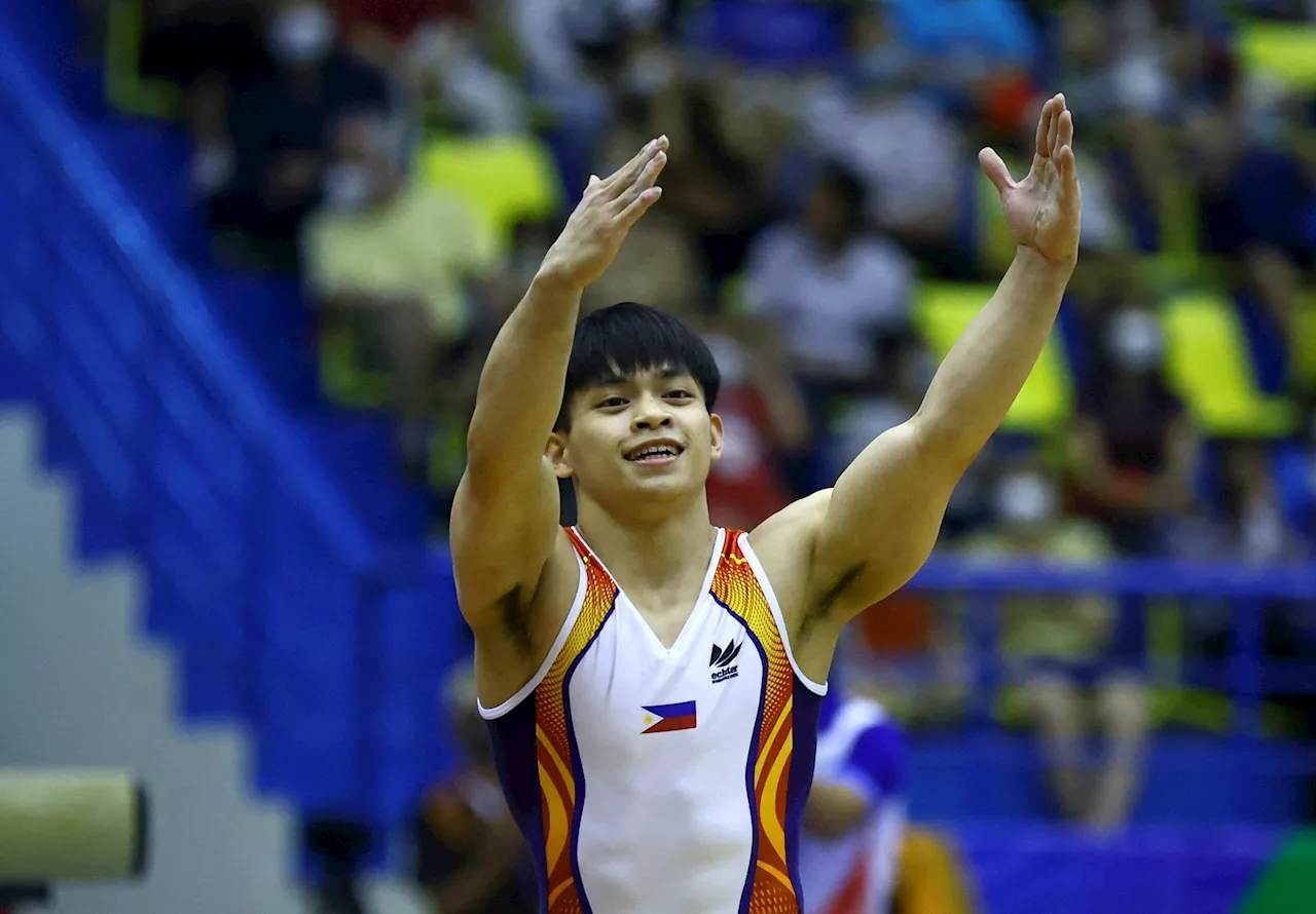 Carlos Yulo rules floor exercise in Asian championships for 3rd straight year