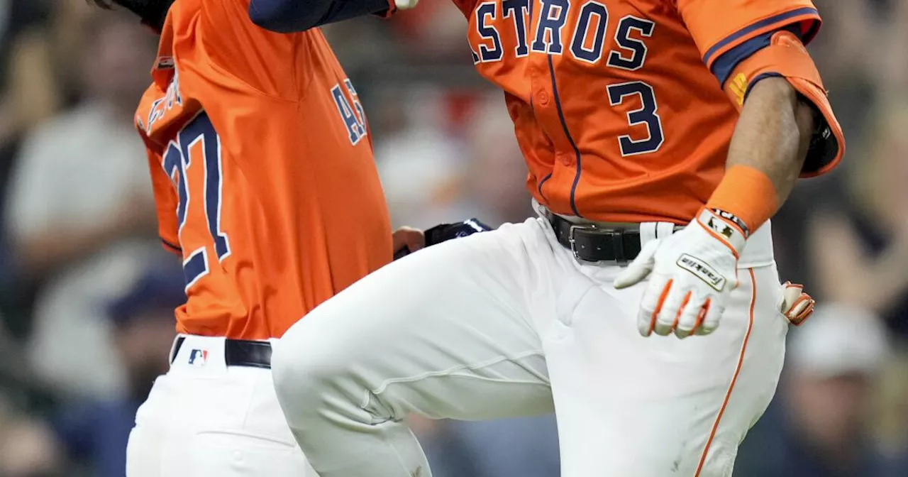 Con jonrones de Meyers y Peña, Astros superan 5-4 a Cerveceros