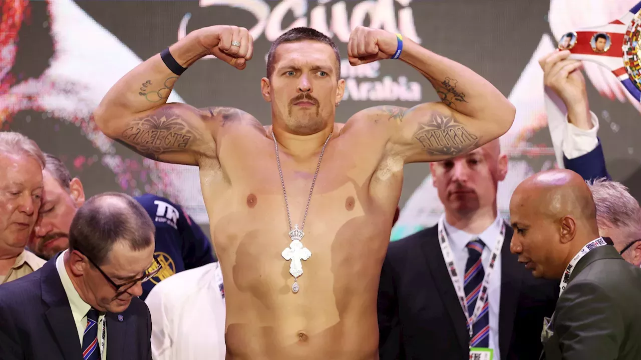 Tyson Fury: Tyson Fury Vs Oleksandr Usyk Weigh In Descends Into Farce ...