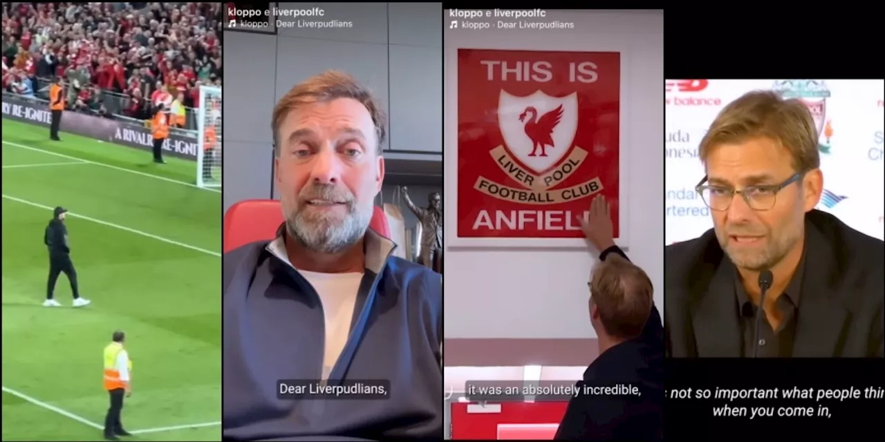 Klopp sbarca sui social e dà l'addio al Liverpool: il video è emozionante