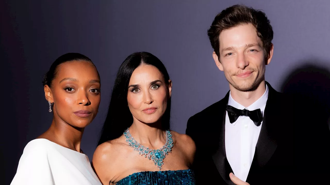 Demi Moore Toasts Trophée Chopard Winners Mike Faist and Sophie Wilde at the Cannes Film Festival