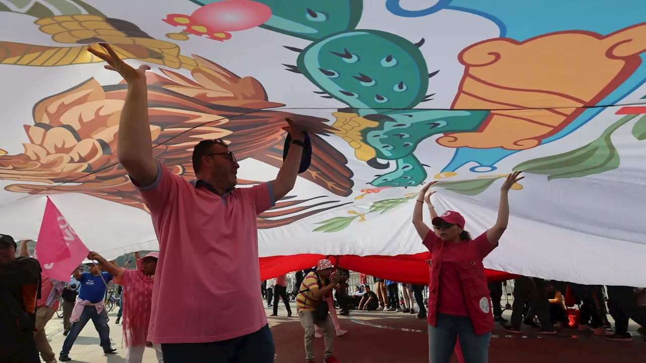 Thousands protest against Mexico's president in the main square of Mexico City