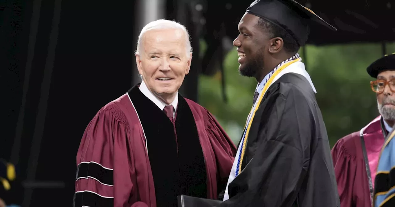 Biden tells Morehouse graduates that scenes in Gaza from the Israel