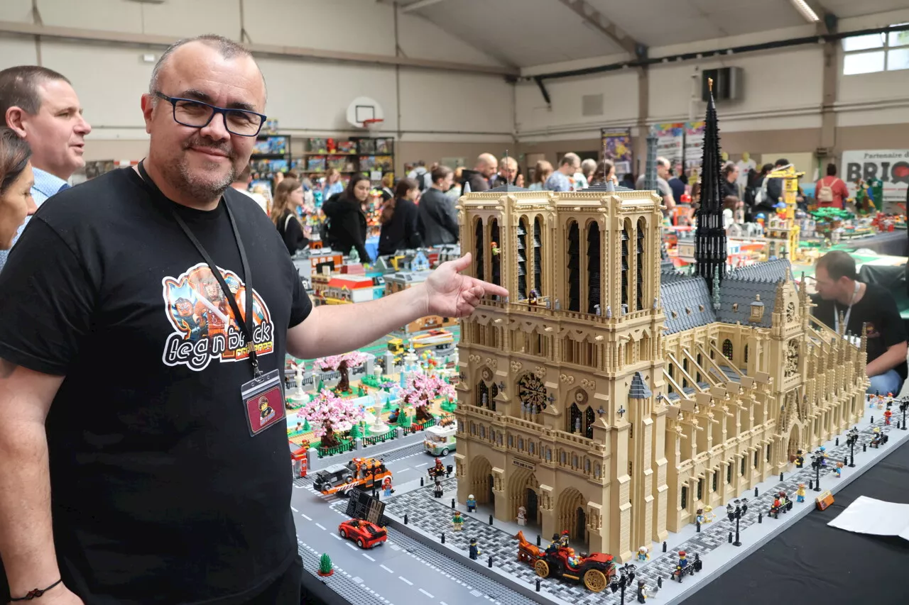 Avec des Lego®, cet habitant de l'Oise a reproduit la cathédrale Notre-Dame de Paris